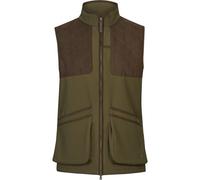 Seeland Wenlock Waistcoat Light Pine - Stretchable softshell bonded with fleece lining, Inside recoil pad pockets left and right side