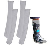 Seematn 2 Pairs Replacement Sock Liner for Walking Boots or Walker Brace Breathable Orthopedics Socks Fracture Walking Boot Sock Medical Boot Sock for Women and Men, One Size Fits Most (Gray)