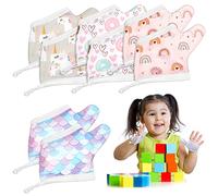 Seematn 4 Pairs Kids Thumb Suction Slider Breathable Thumb Protector for Thumb Sucking Nail Bite Gloves for Baby Toddler Stop Sucking Fingers (Unicorn, 3-6 Years), 4 Pairs