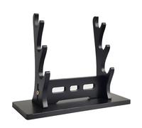 SEEMINESALE Katana Stand,3-Tier Samurai Sword Stand,Sword Holder,Cosplay Blade Rack,Lightsaber Display Stand,Sword Mountain Knife Base(3 Tier Black)