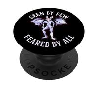 Seen by Few Feared by All Funny Mothman Cryptid Graphic PopSockets Adhesive PopGrip
