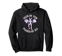Seen by Few Feared by All Funny Mothman Cryptid Graphic Pullover Hoodie