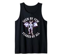 Seen by Few Feared by All Funny Mothman Cryptid Graphic Tank Top