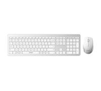 seenda Bluetooth Wireless Keyboard and Mouse, Dual Bluetooth+2.4G USB Multi-Device Connection, Ultra Slim Quiet Computer Keyboard and Mouse Combo for Windows Mac OS Laptop PC iPad Tablet, Silver White