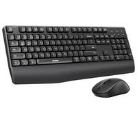 seenda Wireless Bluetooth Keyboard and Mouse Combo, COE200 Ergonomic Wireless Keyboard Mouse with Wrist Rest, Multi-Device Connection, Full-Size, Compatible for Computer/Laptop/Mac/MacBook, Black