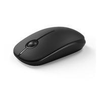 Seenda Wireless Mouse, 2.4GHz Silent Mouse with USB Receiver, 18 month battery life, 1600 DPI Optical Tracking, Portable Computer Mice for Laptop PC Notebook- Black