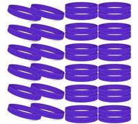 Seenelling 100 Pcs Alzheimer's Disease Silicone Bracelet Purple Ribbon Awareness Bracelets Prevention Faith Hope Love Cure Awareness ID Wristbands Alzheimer's Lupus Dementia Awareness Products, one