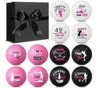 Seenelling 12 Pcs Happy 40th Birthday Golf Ball Funny Novelty Golf Gift for Mom Coworker Employee Wife Grandma Golfers Lovers Birthday