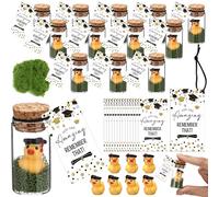 Seenelling 20 Sets 2025 Graduation Ducks Gifts Bulk Graduation Party Favors with Inspirational Congratulation Cards for School Student College Decoration
