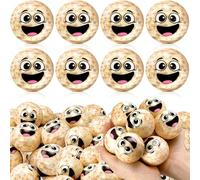 Seenelling 24 Packs Matzah Stress Balls for Passover Mini Matzah Balls Sets with Matzo Decor Passover Gifts for Pesach Holiday Seder Party Goodie Bag Favors