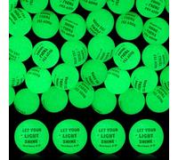 Seenelling 24 x Christian Glow in the Dark Bouncy Balls Easter Jesus Bible Verse Rubber High Bouncy Balls Christian Party Favor Religious Classroom Gift (Bible, Green)