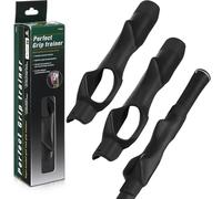 Seenelling 3 Pack Golf Grip Trainers, Golf Training Aid, Swing Trainer Club Grips Accessories for Right Handed Club Grip Equipment to Help Correct Hand Position(Black)