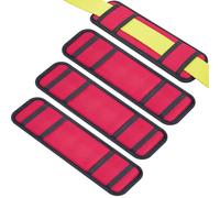 Seenelling 4 Pack Tie Down Strap Protector Sleeve, Red | Universal Protective Sleeves for Ratchet Straps Protective Strap Protector for Boat Trailers Kayaks Yacht Trucks, 4 x 12''
