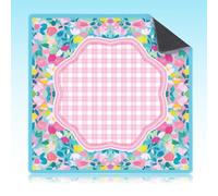 Seenelling Mahjong Mat 31.5" x 31.5" Non-Slip Noise Reduction Mahjong Table Mat Multi Purpose Game Table Cover for Mah Jong Card Board Poker Dominoes Tile Games(Watercolor Floral)