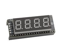 SEENGREAT 4 Digit 8 Segment Display Modules for Raspberry Pi Pico, 0.4 Inch Red LED Digital Tube, Adopting 74HC595 Driver Chip Compatible with SPI Interface, On-Board Raspberry Pi Pico Socket