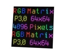SeenGreat 64 x 64 RGB LED Matrix Panel Full-Colour LED Display for Raspberry Pi 4B+ 4B 3B+ 3B 2B+ Zero W WH 2 W Pico ESP32 Ardui 3 mm Pitch 4096 LEDs