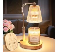 seenlast Gifts for Women, Candle Warmer Lamp with Adjustable Height Timer Dimmer,Vintage Home Decor for Scented Jar