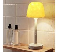 seenlast Spa-Like Shower Lamp - Waterproof Bathroom Lamp with 16 Color Ocean Wave Projector, Rechargeable Table Lamp with Remote & Touch Control, Cordless Light for Shower, Bathroom, Bathtub
