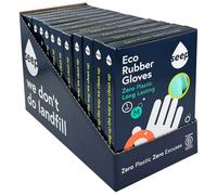 SEEP Eco Medium Kitchen Gloves 12 Pack- Biodegradable Multi-purpose, Household Cleaning, Washing Up Gloves Made Using Biodegradable Rubber - FSC & Fair-trade Certified