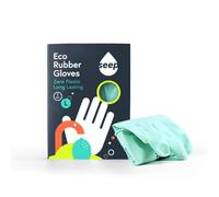 SEEP Eco Medium Rubber Kitchen Gloves - Biodegradable Washing Up Gloves Made Using Biodegradable Rubber - Multi-purpose Household - FSC & Fair-trade Certified