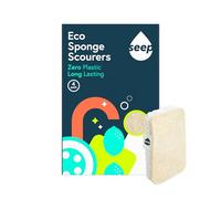 Seep Eco Sponges Washing Up - 4 Pack Multipack Compostable Kitchen Sponge - Cleaning Sponges Made Using Loofah - Sponge Scourer