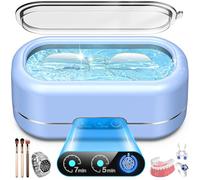 Seepark Professional Ultrasonic Jewelry Cleaner with Digital Timer, 50Khz Ultrasonic Cleaning Machine with 304 Stainless Steel for Jewelry, Glasses, Rings, Coins, Watch Bands