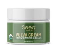 Seeq Wellness Organic Vulva Balm, Intimate Skins Care, Menopause Support, Relieves Feminine Dryness, Itching, Burning, Redness, Irritation - All Natural - 2 oz
