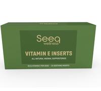 Seeq Wellness Vitamin E Suppositories - Vaginal Dryness and Iritation Relief - Menopause Support - All Natural Feminine Care - 35 IU - 24 Count