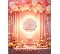SEER RARE Happy 21st Birthday Decorations for Her LED Neon Sign Wall Decor