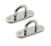 SeeRaphee 304 Stainless Steel Eye Pad Plate 9mm Anchor Mount Great for Yoga Swings Hammocks/Boat Rigging/Marine Deck Hardware/Suspension Training Straps