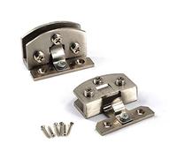 SeeRaphee 90° Glass Door Pivot Hinge Kit, Zinc Alloy, Polished, Clear, 4pcs with Screws, 5-8mm Glass, 20kg Capacity