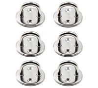 SeeRaphee Ceiling Wall Mount Hook Heavy Duty Pad Eyes Round Shape 1/4" 6mm 304 Stainless Steel Great for Yoga Swings Hammocks/Boat Rigging/Marine Deck Hardware/Suspension Training Straps