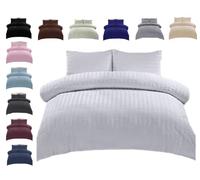 Seersucker Duvet Cover Bedding Set, With Pillowcase Quilt Covers, Luxury Natural Microfibre Polycotton, Super Soft Modern Elegant Design, Premium Quality, bedding Duvet Set (White, Single)