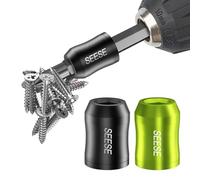 SEESE 2 Pcs Strong Magnetic Screw Ring, 1/4 Inch/ 6.35 mm Universal Magnetic Screw Ring Bit for Hex Screwdriver and Power Bits