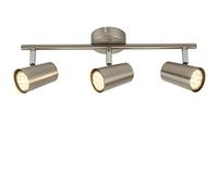 SEESEER LED Ceiling Spots, Rotate, 3 Light Ceiling Bar, Spotlight, Include 3 X 3W LED Bulbs, Angle Adjustable Indoor Lighting for Kitchen, Living Room and Bedroom