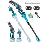 SEESII 4-in-1 Pole Saw & Pruning Shears Combo Kit with Brushless Motor