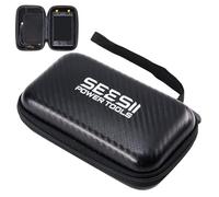 Seesii 4 Inch Protective Case for NanoVNA-H4 & TinySA ULTRA: EVA Hard Shell Storage Pouch with Custom Foam for Antenna/Spectrum Analyzer, Waterproof Shockproof Design with Carry Strap