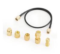 Seesii 6Pcs SMA Calibration Kits for NanoVNA H H4 F V2 V3 SAA Mini1300 PS100 Vector Network Analyzer & Antenna Analyzer Calibrate RF Coaxial Test Connector Short/Load/Open/Thru/Jumper/F2F M2M Set