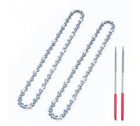 SEESII 8 Inch Chainsaw Chain 2 Pack with Sharpening Kit - 1/4" LP .043" Gauge 47 Drive Links, Compatible with Supstable 6C12S, and More