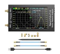 Seesii NanoVNA-F V3 Antenna Analyzer, 4.3 Inch Vector Network Analyzer 1MHz-6GHz HF VHF UHF for Parameter Voltage S, SWR, Phase, Delay, Smith Diagram