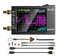 SEESII Nanovna-H Vector Network Analyzer,Upgraded HW3.6 10KHz-1.5GHz MF HF VHF UHF Antenna Analyzer, Measuring S Parameters, Voltage Standing Wave Ratio,Phase,Delay,Smith Chart,Support Data Storage
