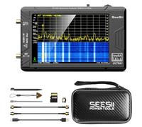 SEESII TinySA Ultra+ ZS406 5.4GHz Spectrum Analyzer with Hard Case: 4 inch Portable RF Test Kit with EVA Waterproof Shockproof Protective Shell for Ham Radio, Field Testing, V0.4.6.1