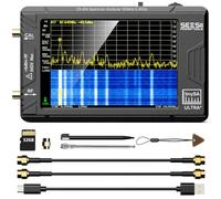 SeeSii TinySA Ultra+ ZS406 Spectrum Analyzer, 4.0 Inch 100kHz to 5.4GHz Handheld Tiny Frequency Analyzer with 32Gb Card, 2-in-1 Signal Generator MF/HF/VHF UHF Input,V0.4.6.1,2025 Upgraded