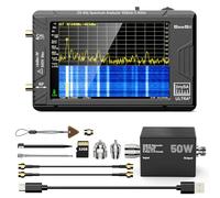 SeeSii TinySA Ultra+ ZS406 Spectrum Analyzer with 50W Attenuator, 4.0 Inch 100kHz to 5.4GHz Handheld Tiny Frequency Analyzer with 32Gb Card,100kHz to 800MHz MF/HF/VHF UHF Input, 2025 Upgraded
