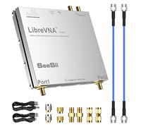 Seesii Upgraded LibreVNA 2.0 100kHz-6GHz Vector Network Analyzer, SeeSii Profesional NanoVNA Antenna Analyzer USB Based Full 2-Port with External Reference Input/Output,Measuring Full S-Parameters