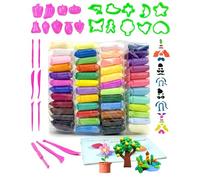 SEESUNO 158PCS Air Dry Clay Kits for Kids, 78 Colors Modelling Clay for Boys & Girls with Tools