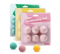 SEESUNO 18 Pcs Shoe Deodorizer Balls, Shoe Smell Remover Odour Eliminator for Sneaker Boot (3 Style)