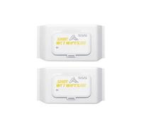 SEESUNO 2-Pack 160 Pcs Shoe Cleaning Wipes, Disposable Trainer & Sneaker Wipes to Remove Dirt & Stains, Safe for White Leather, Knit Fabric