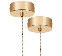 SEESUNO 2 Pcs Bathroom Light Pull Cord, Bathroom Pull Cord Ceiling Switch with Chain 150cm