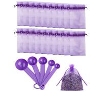 SEESUNO 205 Pcs 7cm X 9cm Empty Lavender Bags to Fill Set, Lavender Sachets for Moths and Freshness